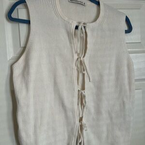 Abercrombie & Fitch Tie Sweater Tank Top